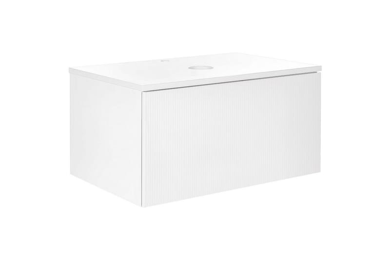 Tvättställsskåp Alzira Vit, 80x52x40 cm - Vit, 80x52x40 cm - Hus & renovering - Kök & bad - Badrum - Badrumsmöbler & badrumsinredning - Badrumsskåp