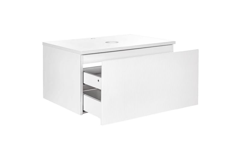 Tvättställsskåp Alzira Vit, 80x52x40 cm - Vit, 80x52x40 cm - Hus & renovering - Kök & bad - Badrum - Badrumsmöbler & badrumsinredning - Badrumsskåp