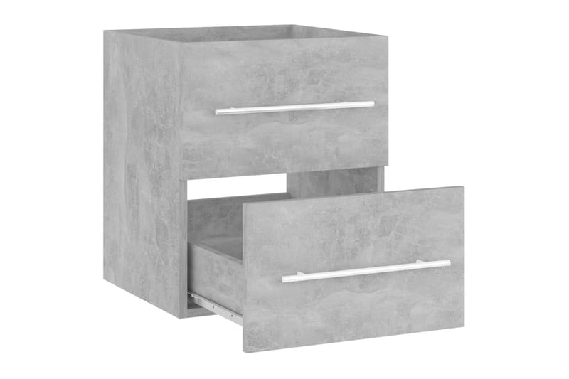 Tvättställsskåp betonggrå 41x38,5x48 cm spånskiva - Grå - Hus & renovering - Kök & bad - Badrum - Badrumsmöbler & badrumsinredning - Tvättställsskåp & kommod