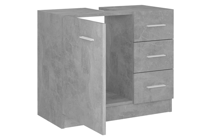 Tvättställsskåp betonggrå 63x30x54 cm spånskiva - Grå - Hus & renovering - Kök & bad - Badrum - Badrumsmöbler & badrumsinredning - Tvättställsskåp & kommod