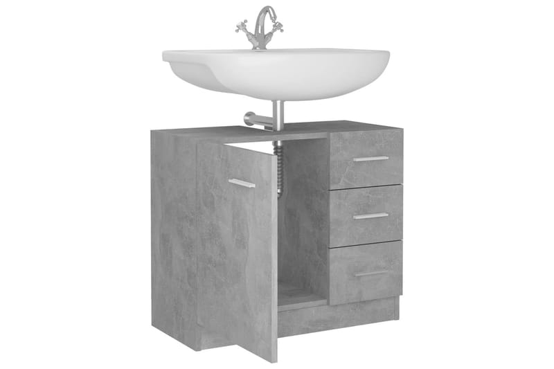Tvättställsskåp betonggrå 63x30x54 cm spånskiva - Grå - Hus & renovering - Kök & bad - Badrum - Badrumsmöbler & badrumsinredning - Tvättställsskåp & kommod