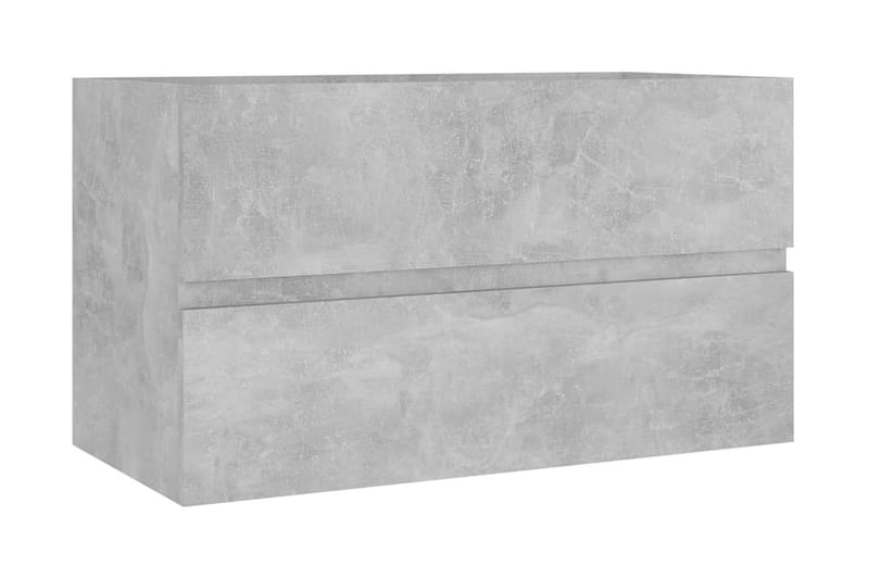Badrumsskåp med inbyggt handfat betonggrå spånskiva - Grå - Hus & renovering - Kök & bad - Badrum - Badrumsmöbler & badrumsinredning - Tvättställsskåp & kommod
