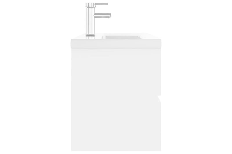 Badrumsskåp med inbyggt handfat vit spånskiva - Vit - Hus & renovering - Kök & bad - Badrum - Badrumsmöbler & badrumsinredning - Tvättställsskåp & kommod