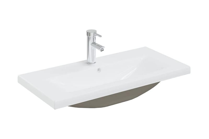 Badrumsskåp med inbyggt handfat vit spånskiva - Vit - Hus & renovering - Kök & bad - Badrum - Badrumsmöbler & badrumsinredning - Tvättställsskåp & kommod