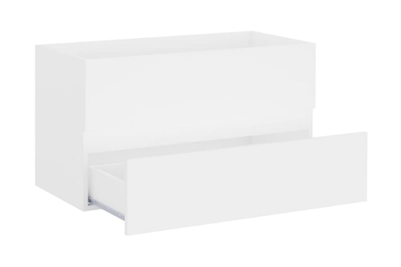 Badrumsskåp med inbyggt handfat vit spånskiva - Vit - Hus & renovering - Kök & bad - Badrum - Badrumsmöbler & badrumsinredning - Tvättställsskåp & kommod