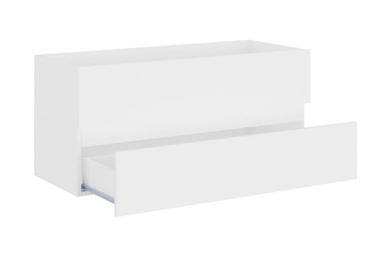 Badrumsskåp med inbyggt handfat vit spånskiva - Vit - Hus & renovering - Kök & bad - Badrum - Badrumsmöbler & badrumsinredning - Tvättställsskåp & kommod