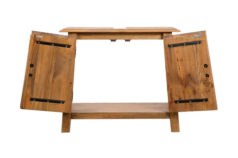 Badrumsunderskåp massiv återvunnen furu 70x32x63 cm - Brun - Hus & renovering - Kök & bad - Badrum - Badrumsmöbler & badrumsinredning - Tvättställsskåp & kommod