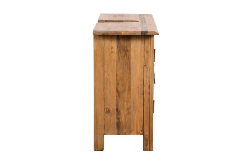 Badrumsunderskåp massiv återvunnen furu 70x32x63 cm - Brun - Hus & renovering - Kök & bad - Badrum - Badrumsmöbler & badrumsinredning - Tvättställsskåp & kommod
