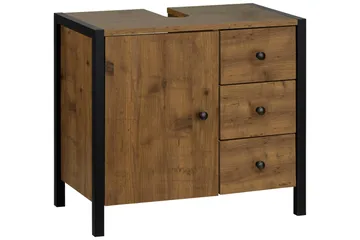 Bagnum Tvättställ 60 cm - Brun/Svart - Hus & renovering - Kök & bad - Badrum - Badrumsmöbler & badrumsinredning - Tvättställsskåp & kommod