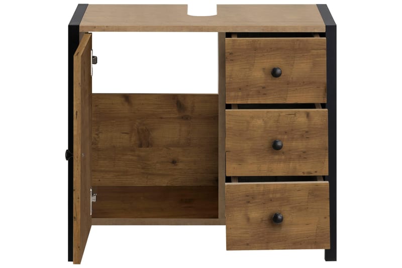 Bagnum Tvättställ 60 cm - Brun/Svart - Hus & renovering - Kök & bad - Badrum - Badrumsmöbler & badrumsinredning - Tvättställsskåp & kommod