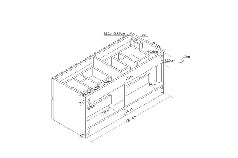 Bathlife Glädje Tvättställsskåp 1200 - Bathlife - Hus & renovering - Kök & bad - Badrum - Badrumsmöbler & badrumsinredning - Tvättställsskåp & kommod