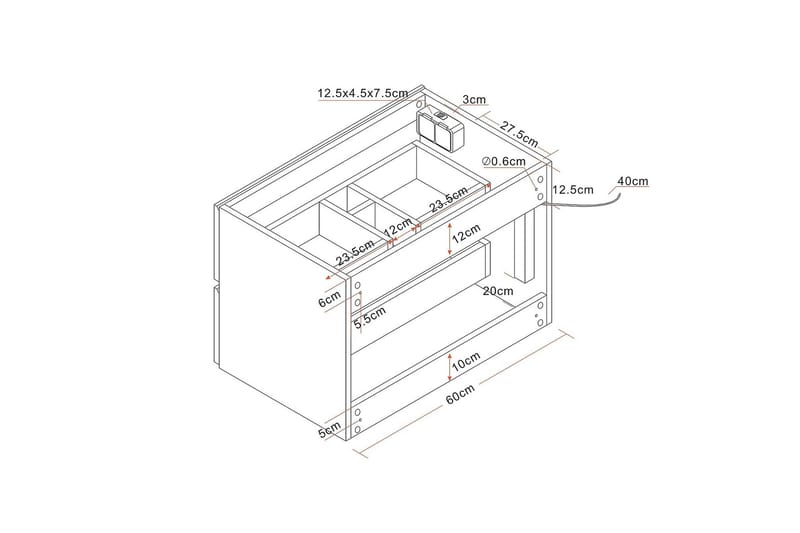 Bathlife Glädje Tvättställsskåp 600 - Hus & renovering - Kök & bad - Badrum - Badrumsmöbler & badrumsinredning - Tvättställsskåp & kommod