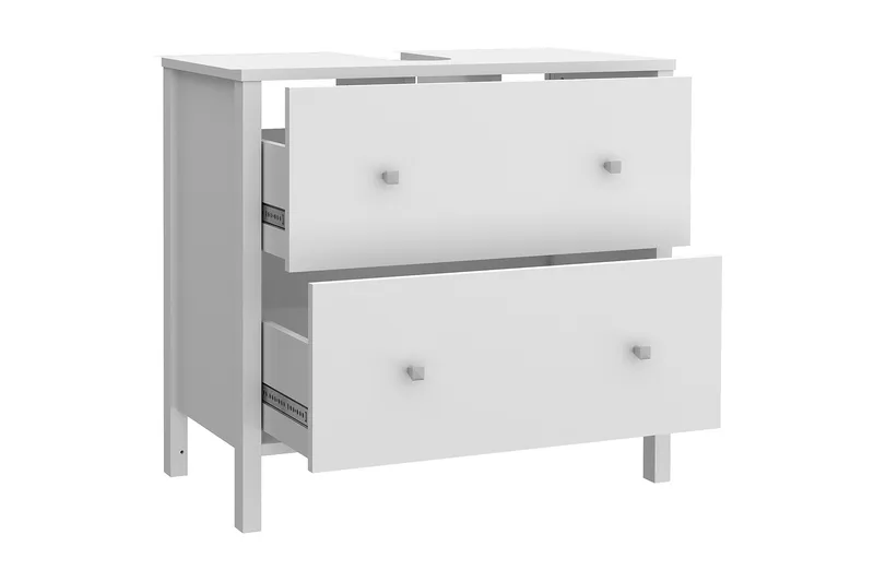 Elsassona Tvättställsskåp 35x64 cm 2 Lådor - Vit - Hus & renovering - Kök & bad - Badrum - Badrumsmöbler & badrumsinredning - Tvättställsskåp & kommod