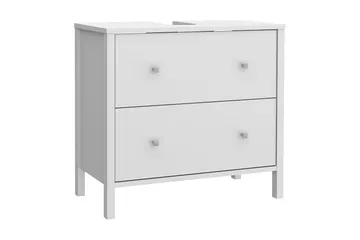 Elsassona Tvättställsskåp 35x64 cm 2 Lådor - Vit - Hus & renovering - Kök & bad - Badrum - Badrumsmöbler & badrumsinredning - Tvättställsskåp & kommod