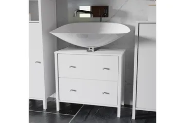 Elsassona Tvättställsskåp 35x64 cm 2 Lådor - Vit - Hus & renovering - Kök & bad - Badrum - Badrumsmöbler & badrumsinredning - Tvättställsskåp & kommod