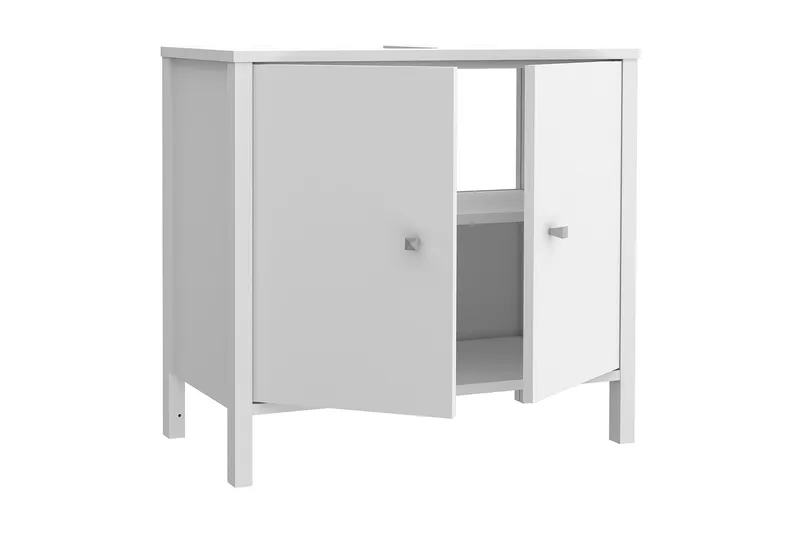 Elsassona Tvättställsskåp 35x64 cm 2 Skåp - Vit - Hus & renovering - Kök & bad - Badrum - Badrumsmöbler & badrumsinredning - Tvättställsskåp & kommod