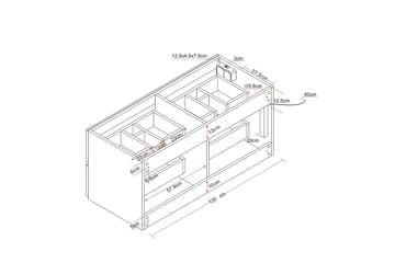 Eufori Tvättställsskåp Bathlife 120 cm - Hus & renovering - Kök & bad - Badrum - Badrumsmöbler & badrumsinredning - Tvättställsskåp & kommod