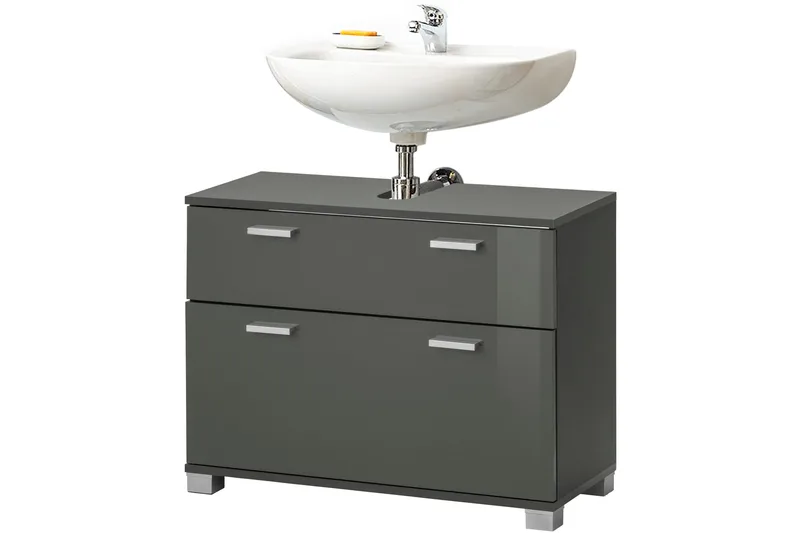 Gervase Tvättställ 70 cm - Grå - Hus & renovering - Kök & bad - Badrum - Badrumsmöbler & badrumsinredning - Tvättställsskåp & kommod