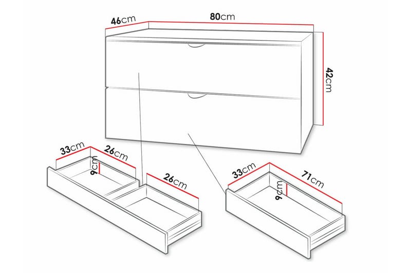 Glenndale Tvättställsskåp - Vit - Hus & renovering - Kök & bad - Badrum - Badrumsmöbler & badrumsinredning - Tvättställsskåp & kommod
