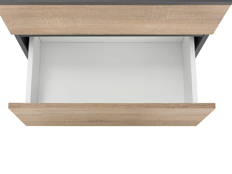 Hudnall Tvättställsskåp 60x35 cm - Antracit/Natur - Hus & renovering - Kök & bad - Badrum - Badrumsmöbler & badrumsinredning - Tvättställsskåp & kommod