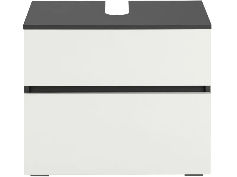 Hudnall Tvättställsskåp 60x35 cm - Antracit/Vit - Hus & renovering - Kök & bad - Badrum - Badrumsmöbler & badrumsinredning - Tvättställsskåp & kommod
