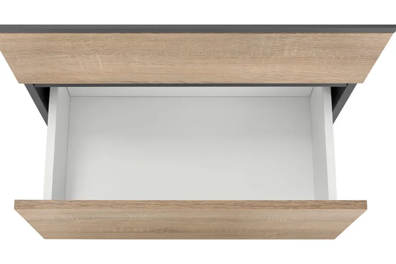 Hudnall Tvättställsskåp 60x35 cm - Antracit/Vit - Hus & renovering - Kök & bad - Badrum - Badrumsmöbler & badrumsinredning - Tvättställsskåp & kommod