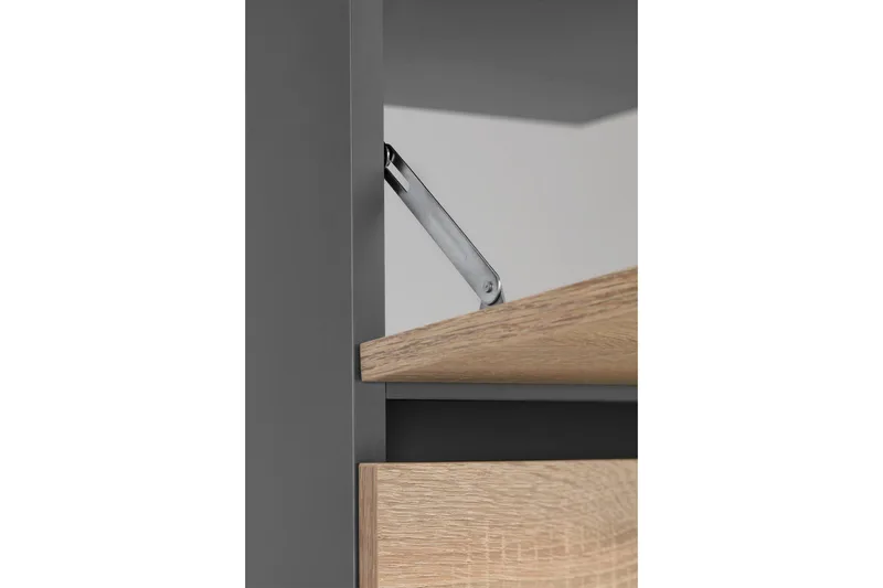 Hudnall Tvättställsskåp 80x35 cm - Antracit/Vit - Hus & renovering - Kök & bad - Badrum - Badrumsmöbler & badrumsinredning - Tvättställsskåp & kommod