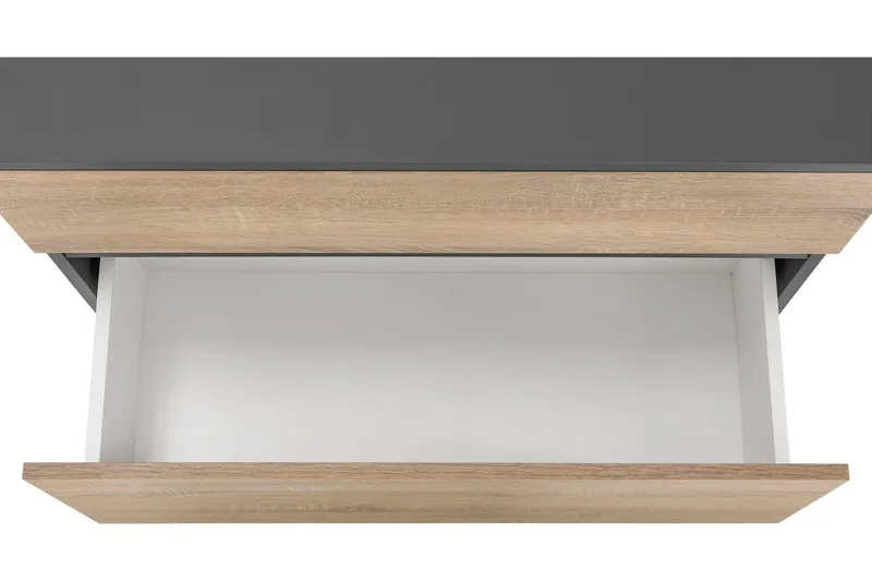 Hudnall Tvättställsskåp 80x35 cm - Antracit/Vit - Hus & renovering - Kök & bad - Badrum - Badrumsmöbler & badrumsinredning - Tvättställsskåp & kommod