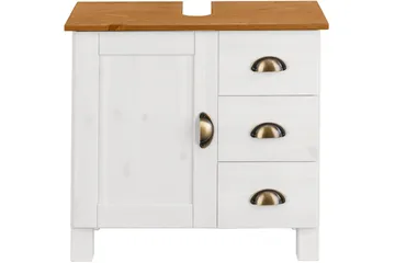Moglielle Tvättställsskåp - Vit/Brun - Hus & renovering - Kök & bad - Badrum - Badrumsmöbler & badrumsinredning - Tvättställsskåp & kommod