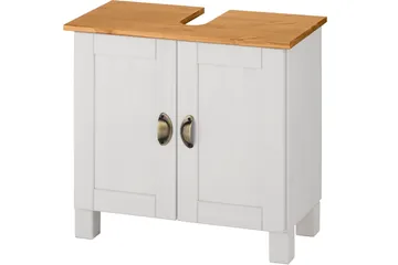 Moglielle Tvättställsskåp - Vit/Brun - Hus & renovering - Kök & bad - Badrum - Badrumsmöbler & badrumsinredning - Tvättställsskåp & kommod