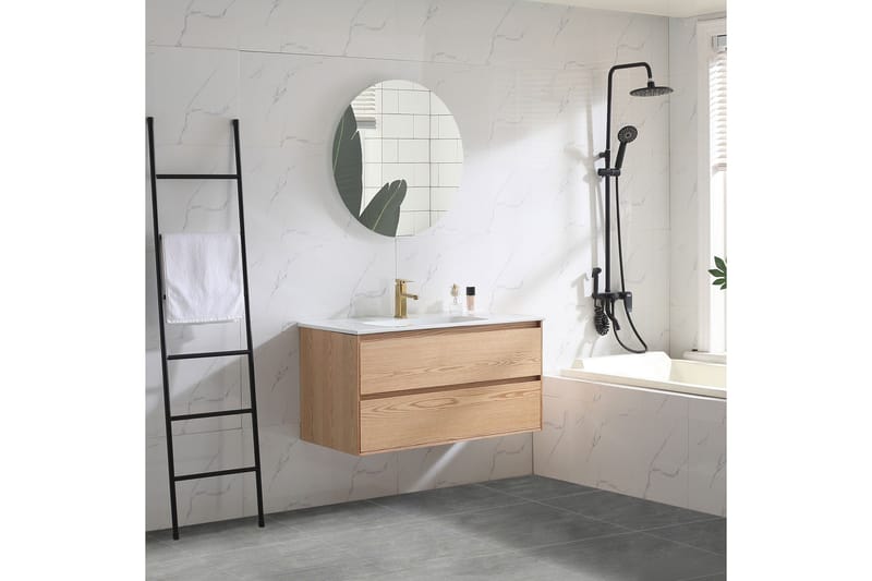 Tvättställsskåp Bahtlife Lättsam 1000 Natur Ek - Hus & renovering - Kök & bad - Badrum - Badrumsmöbler & badrumsinredning - Tvättställsskåp & kommod