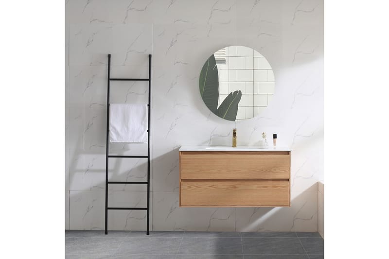 Tvättställsskåp Bahtlife Lättsam 1000 Natur Ek - Hus & renovering - Kök & bad - Badrum - Badrumsmöbler & badrumsinredning - Tvättställsskåp & kommod
