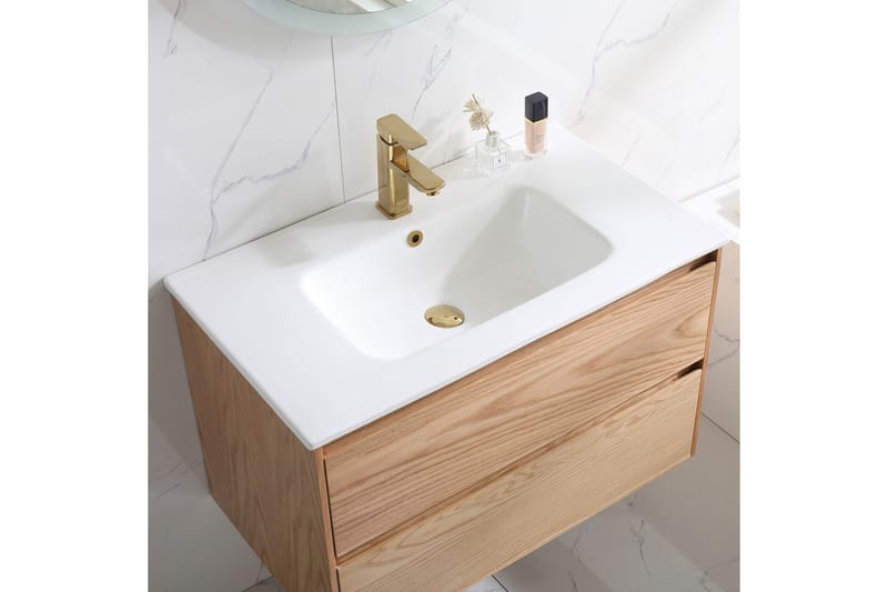 Tvättställsskåp Bahtlife Lättsam 800 Natur Ek - Bathlife - Hus & renovering - Kök & bad - Badrum - Badrumsmöbler & badrumsinredning - Tvättställsskåp & kommod