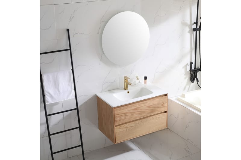 Tvättställsskåp Bahtlife Lättsam 800 Natur Ek - Bathlife - Hus & renovering - Kök & bad - Badrum - Badrumsmöbler & badrumsinredning - Tvättställsskåp & kommod