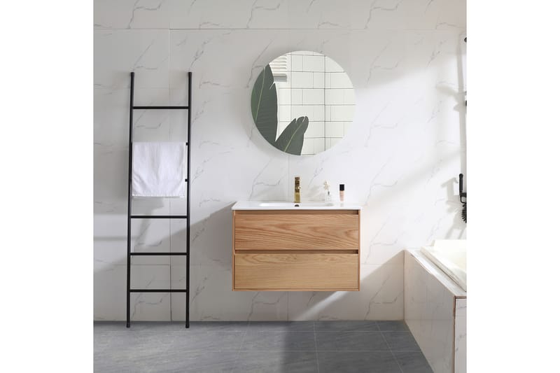 Tvättställsskåp Bahtlife Lättsam 800 Natur Ek - Bathlife - Hus & renovering - Kök & bad - Badrum - Badrumsmöbler & badrumsinredning - Tvättställsskåp & kommod