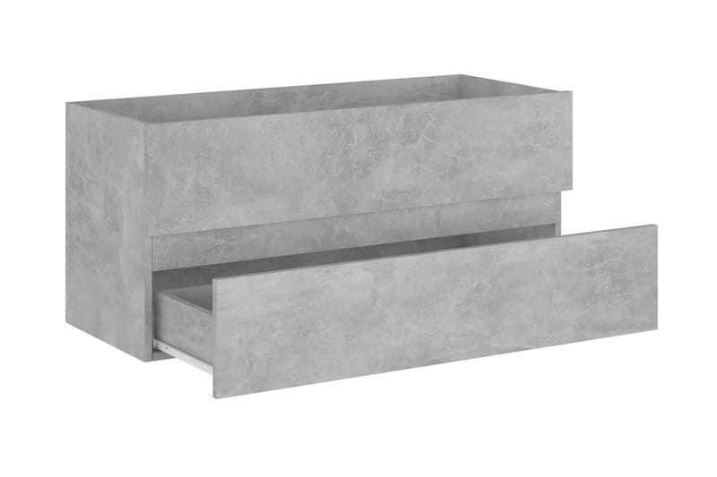 Tvättställsskåp betonggrå 100x38,5x45 cm spånskiva - Grå - Hus & renovering - Kök & bad - Badrum - Badrumsmöbler & badrumsinredning - Tvättställsskåp & kommod