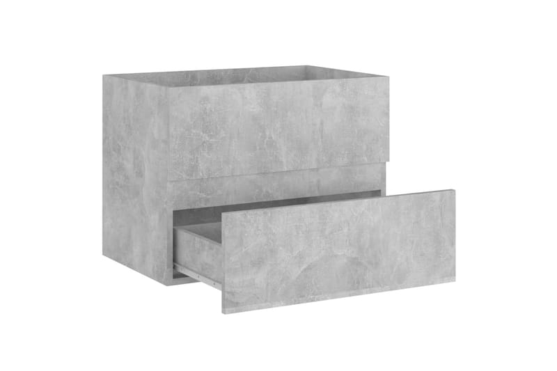 Tvättställsskåp betonggrå 60x38,5x45 cm spånskiva - Grå - Hus & renovering - Kök & bad - Badrum - Badrumsmöbler & badrumsinredning - Tvättställsskåp & kommod