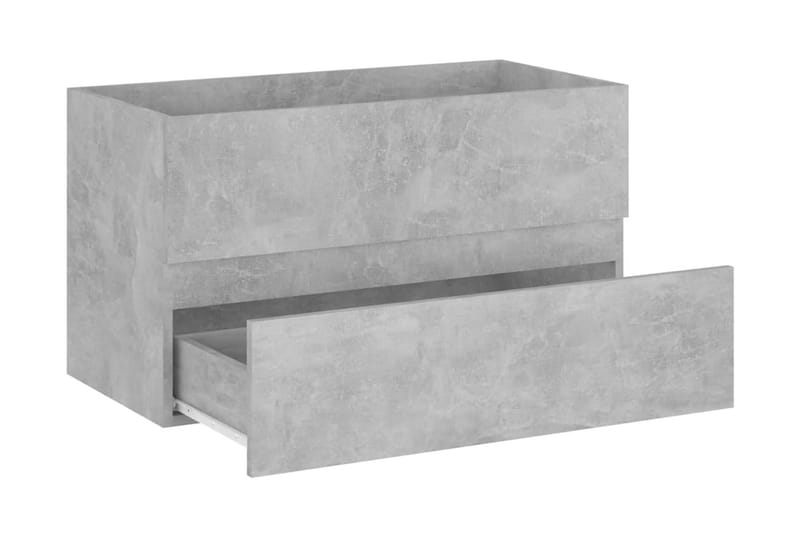 Tvättställsskåp betonggrå 80x38,5x45 cm spånskiva - Grå - Hus & renovering - Kök & bad - Badrum - Badrumsmöbler & badrumsinredning - Tvättställsskåp & kommod