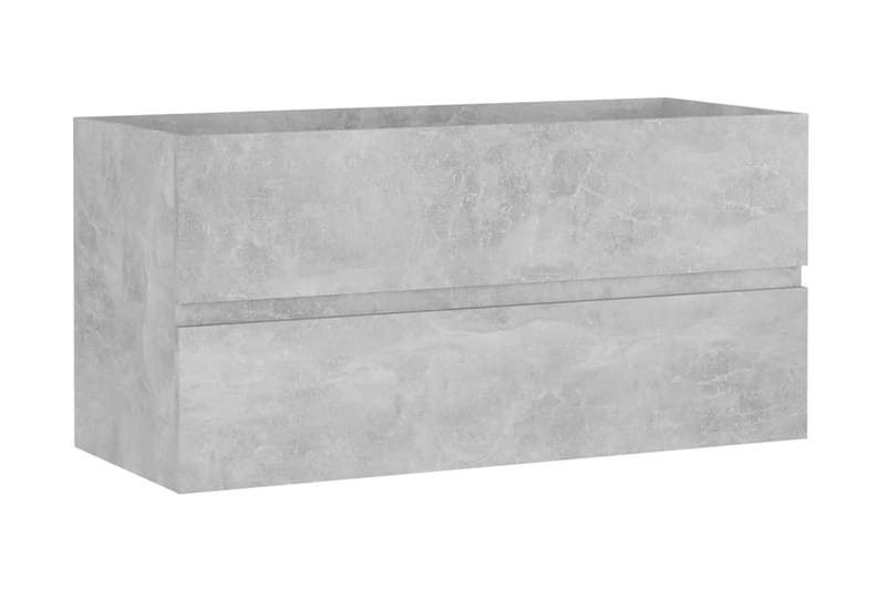 Tvättställsskåp betonggrå 90x38,5x45 cm spånskiva - Grå - Hus & renovering - Kök & bad - Badrum - Badrumsmöbler & badrumsinredning - Tvättställsskåp & kommod