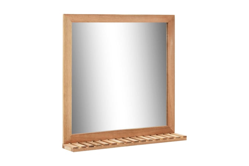 Tvättställsskåp med spegel massivt valnötsträ - Brun - Hus & renovering - Kök & bad - Badrum - Badrumsmöbler & badrumsinredning - Tvättställsskåp & kommod