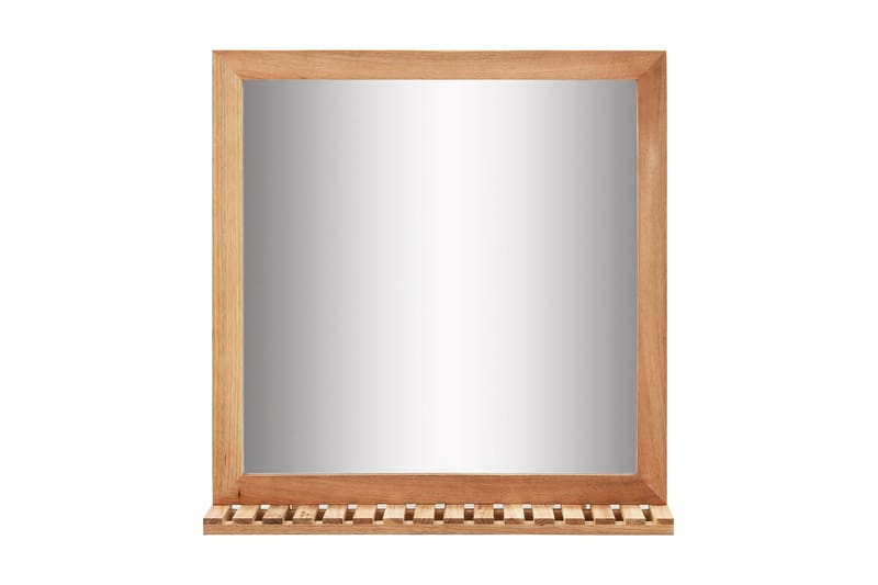 Tvättställsskåp med spegel massivt valnötsträ - Brun - Hus & renovering - Kök & bad - Badrum - Badrumsmöbler & badrumsinredning - Tvättställsskåp & kommod