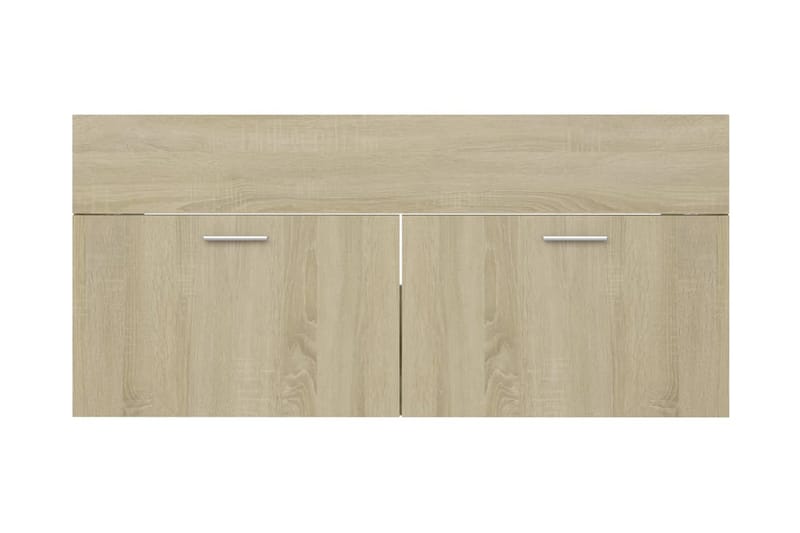 Tvättställsskåp sonoma-ek 100x38,5x46 cm spånskiva - Brun - Hus & renovering - Kök & bad - Badrum - Badrumsmöbler & badrumsinredning - Tvättställsskåp & kommod