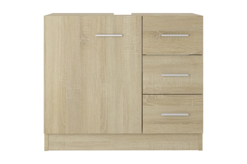 Tvättställsskåp sonoma-ek 63x30x54 cm spånskiva - Brun - Hus & renovering - Kök & bad - Badrum - Badrumsmöbler & badrumsinredning - Tvättställsskåp & kommod