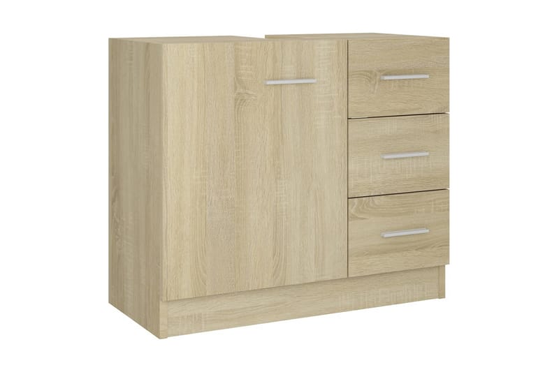 Tvättställsskåp sonoma-ek 63x30x54 cm spånskiva - Brun - Hus & renovering - Kök & bad - Badrum - Badrumsmöbler & badrumsinredning - Tvättställsskåp & kommod