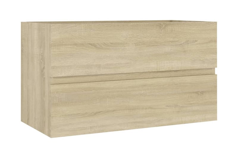 Tvättställsskåp sonoma-ek 80x38,5x45 cm spånskiva - Brun - Hus & renovering - Kök & bad - Badrum - Badrumsmöbler & badrumsinredning - Tvättställsskåp & kommod