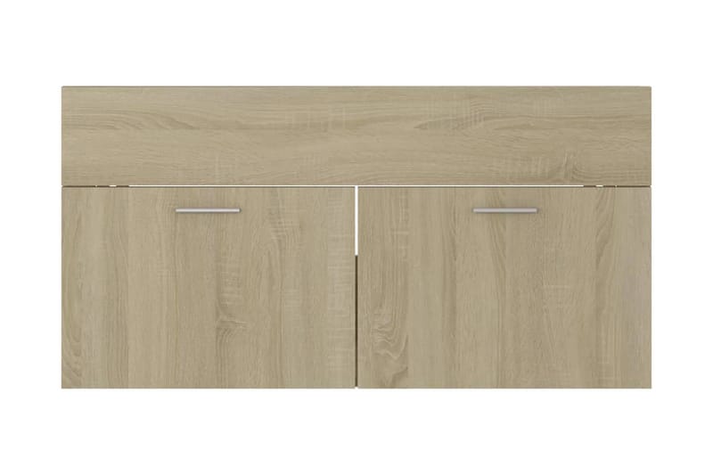 Tvättställsskåp sonoma-ek 90x38,5x46 cm spånskiva - Brun - Hus & renovering - Kök & bad - Badrum - Badrumsmöbler & badrumsinredning - Tvättställsskåp & kommod