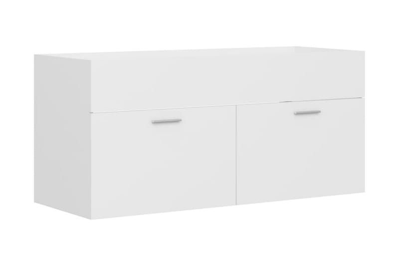 Tvättställsskåp vit 100x38,5x46 cm spånskiva - Vit - Hus & renovering - Kök & bad - Badrum - Badrumsmöbler & badrumsinredning - Tvättställsskåp & kommod