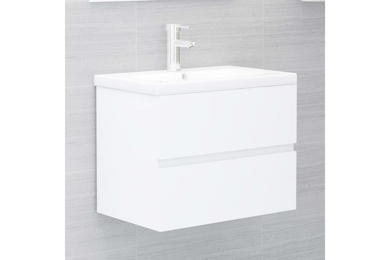 Tvättställsskåp vit 60x38,5x45 cm spånskiva - Vit - Hus & renovering - Kök & bad - Badrum - Badrumsmöbler & badrumsinredning - Tvättställsskåp & kommod