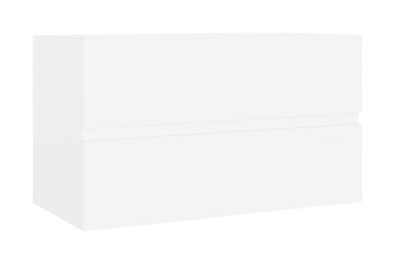 Tvättställsskåp vit 80x38,5x45 cm spånskiva - Vit - Hus & renovering - Kök & bad - Badrum - Badrumsmöbler & badrumsinredning - Tvättställsskåp & kommod