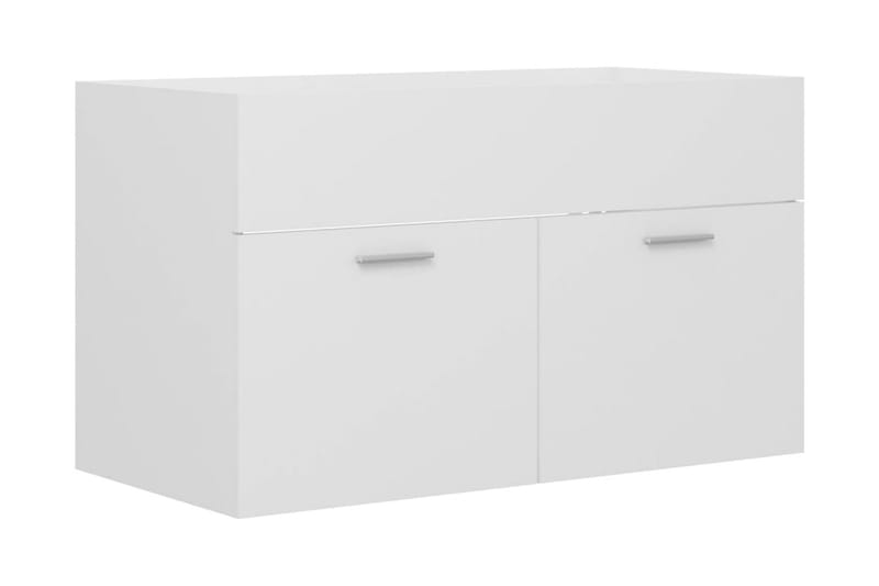Tvättställsskåp vit 80x38,5x46 cm spånskiva - Vit - Hus & renovering - Kök & bad - Badrum - Badrumsmöbler & badrumsinredning - Tvättställsskåp & kommod